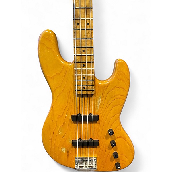 Used Warmoth Custom J Bass Natural Electric Bass Guitar