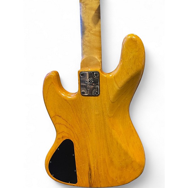 Used Warmoth Custom J Bass Natural Electric Bass Guitar