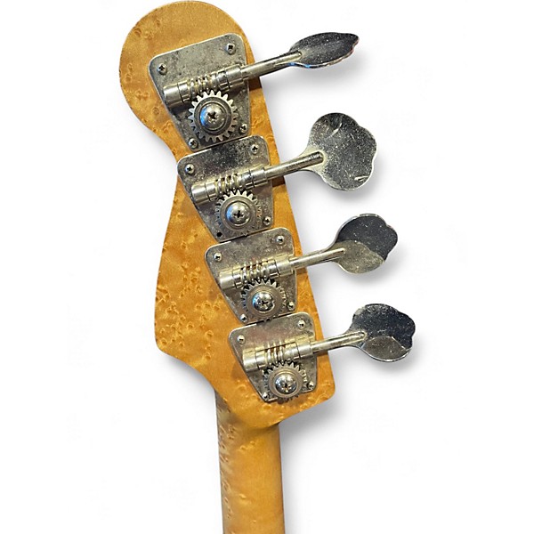 Used Warmoth Custom J Bass Natural Electric Bass Guitar