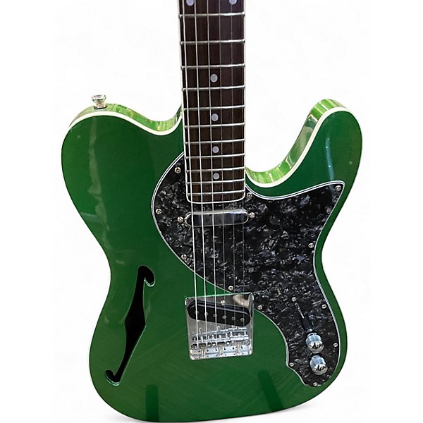 Used Firefly pure series Apple Green Hollow Body Electric Guitar