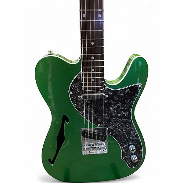 Used Firefly pure series Apple Green Hollow Body Electric Guitar