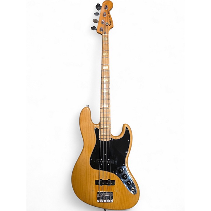 1976年Fender Jazz Bass Vintage 1976 Fender Jazz Bass Natural Electric Bass Guitar Natural