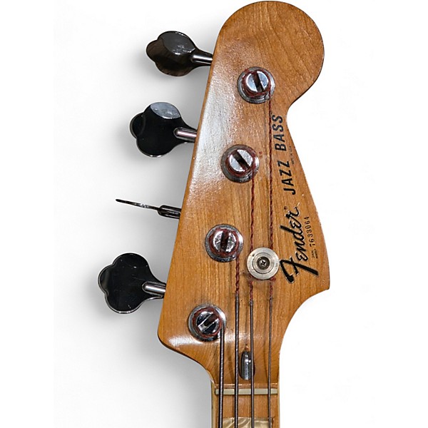 Vintage 1976 Fender Jazz Bass Natural Electric Bass Guitar