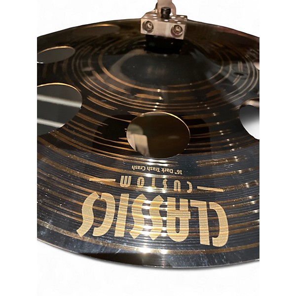 Used MEINL 16in classics custom dark trash crash Cymbal