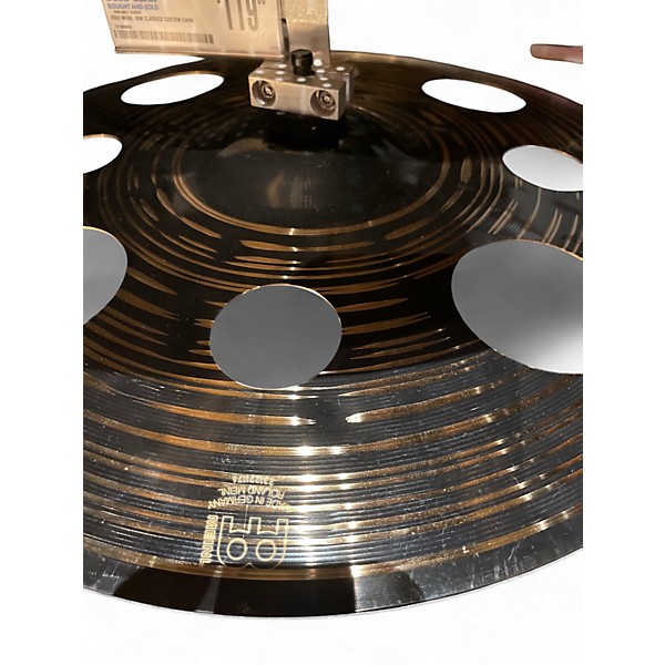 Used MEINL 16in classics custom dark trash crash Cymbal