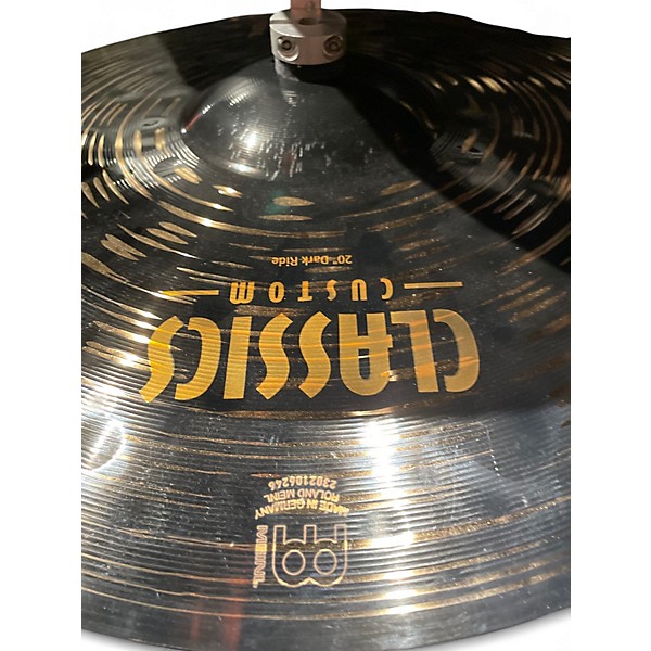 Used MEINL 20in classics custom dark ride Cymbal