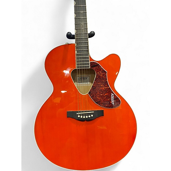 Used Gretsch Guitars G5022CE Rancher Jumbo Trans Orange Acoustic Electric Guitar