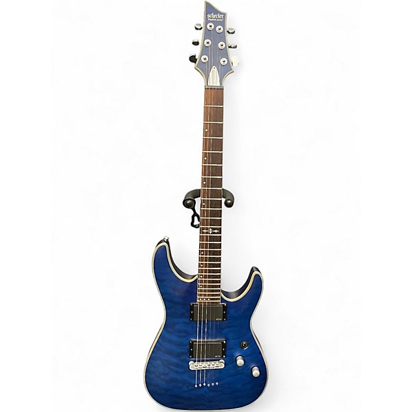 Used Schecter Guitar Research C1 Platinum Blue Solid Body Electric Guitar