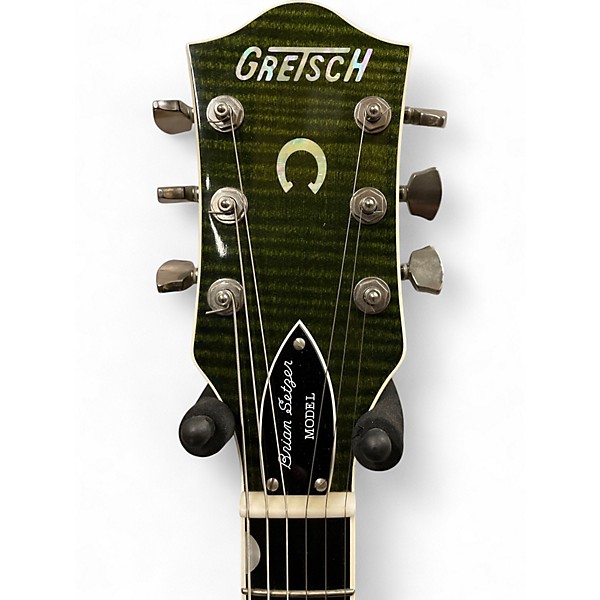 Used 2012 Gretsch Guitars G6120SSU Brian Setzer Signature Green Hollow Body Electric Guitar