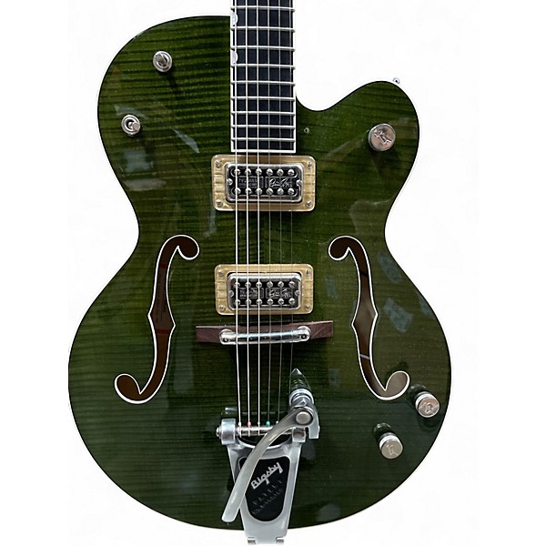 Used 2012 Gretsch Guitars G6120SSU Brian Setzer Signature Green Hollow Body Electric Guitar