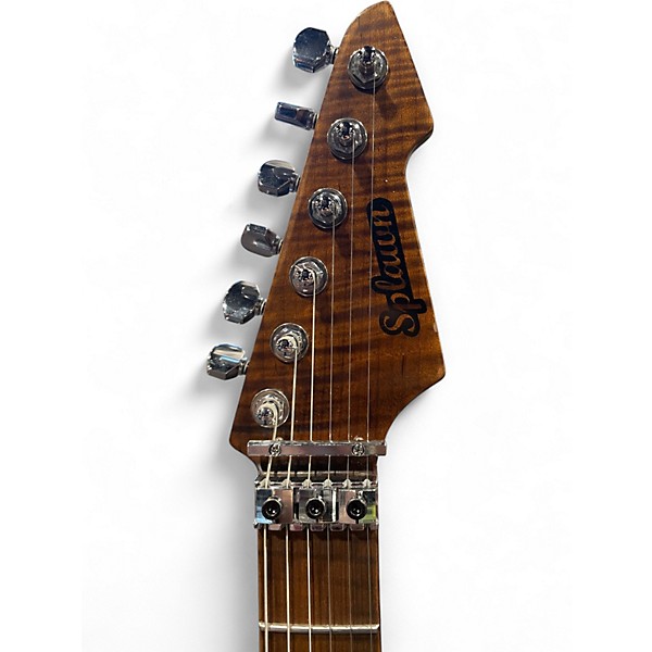 Used Splawn SS1 Silver Sparkle Solid Body Electric Guitar