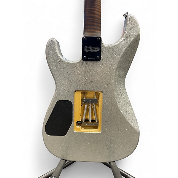 Used Splawn SS1 Silver Sparkle Solid Body Electric Guitar