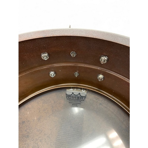 Used Ludwig 14X6.5 BRONZEPHONIC WHITE PAINTED Drum