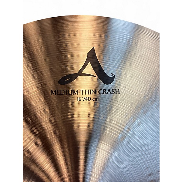 Used Zildjian 16in A Series Medium Thin Crash Cymbal