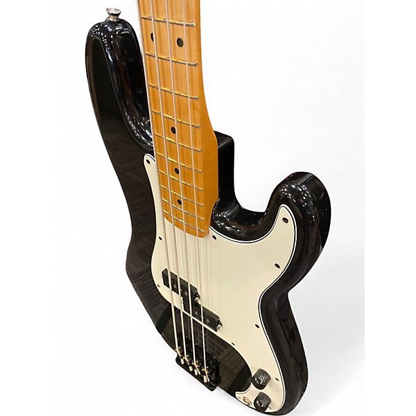 Used Fender PLAYER II PRECISION BASS Black and White Electric Bass Guitar