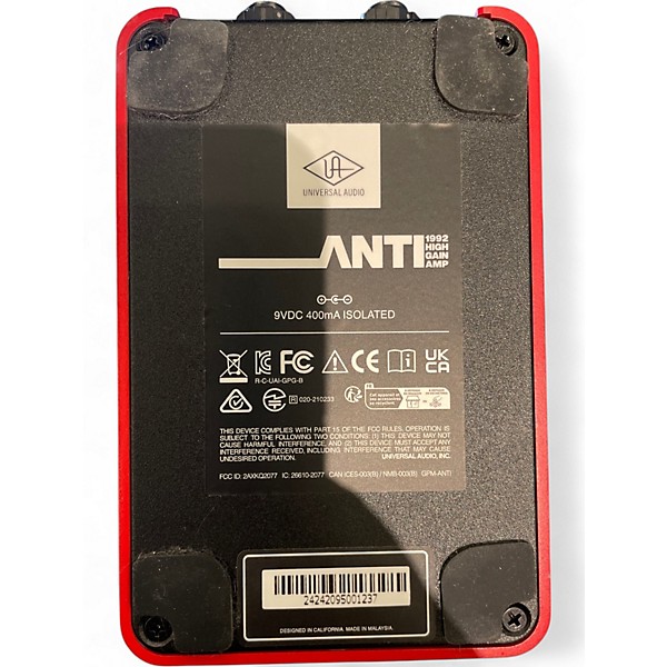 Used Universal Audio ANTI 1992 HIGH GAIN AMP Effect Pedal