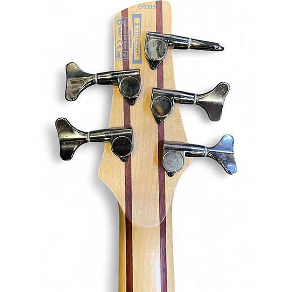 Used Ibanez SR305 5 String Metallic Black Electric Bass Guitar