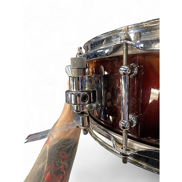Used SJC Drums 14in 10-Ply Maple Snare Mocha Drum