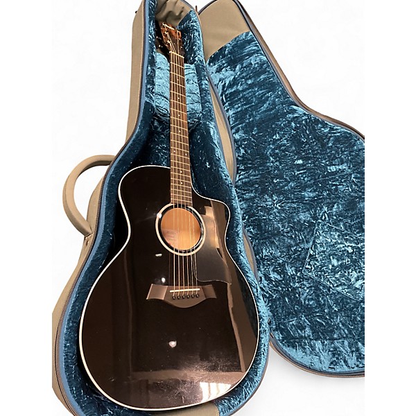 Used Taylor 214CE BLK PLUS Black Acoustic Electric Guitar