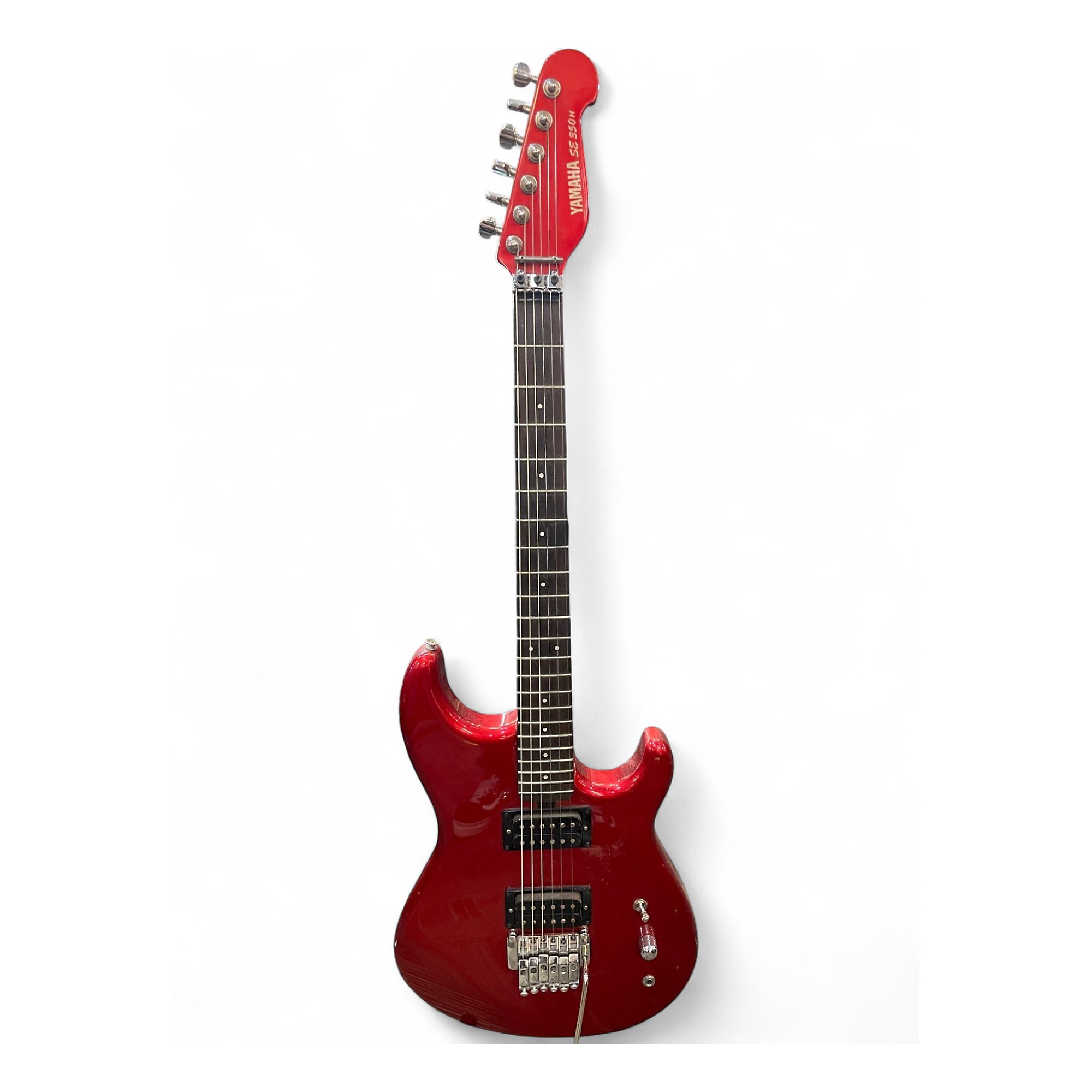 Used Yamaha SE 350H Chrome Red Solid Body Electric Guitar Chrome