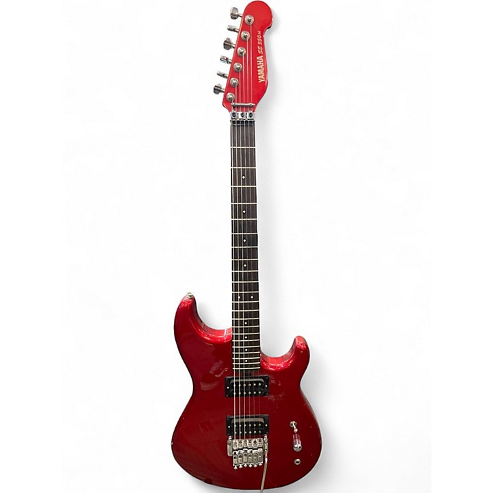 Used Yamaha SE 350H Chrome Red Solid Body Electric Guitar Chrome