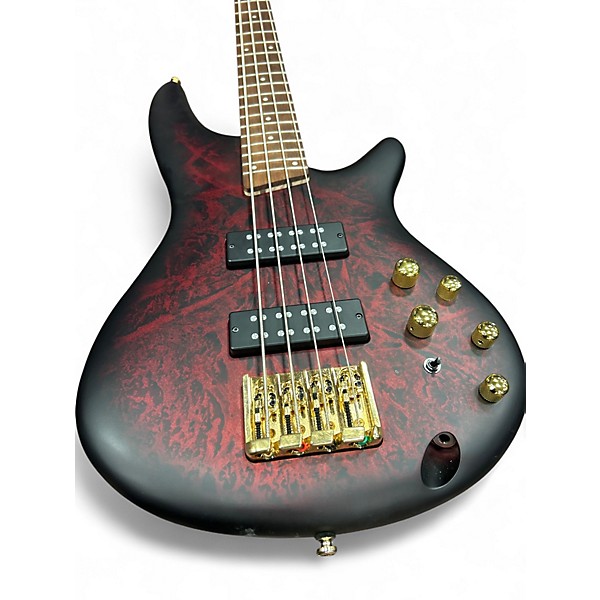 Used 2025 Ibanez SR300EDX Wine Red Frozen Matte Electric Bass Guitar