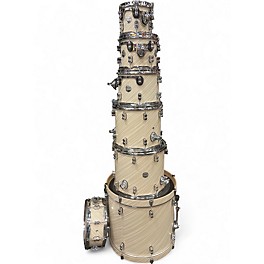 Used PDP by DW 7 Piece Concept MAPLE TWISTED IVORY Drum Kit