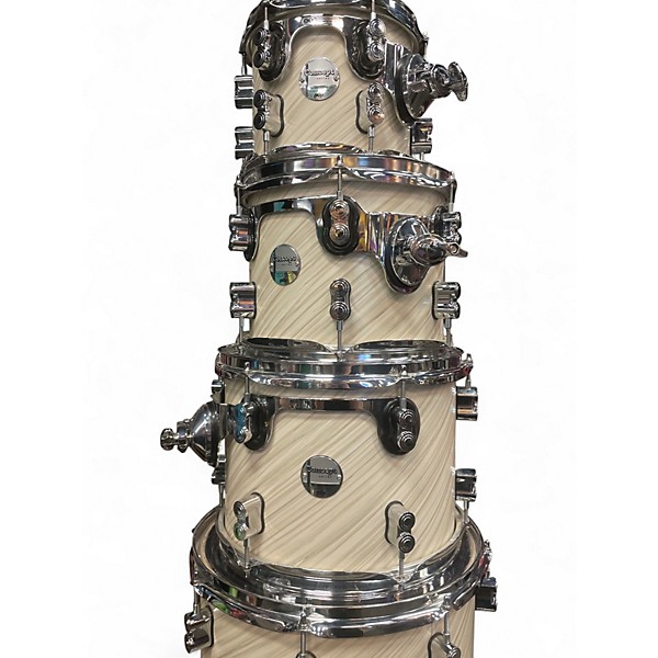Used PDP by DW 7 Piece Concept MAPLE TWISTED IVORY Drum Kit
