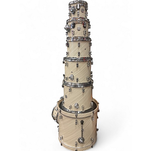 Used PDP by DW 7 Piece Concept MAPLE TWISTED IVORY Drum Kit