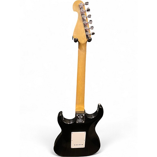 Used Lyon By Washburn S style  Black Solid Body Electric Guitar