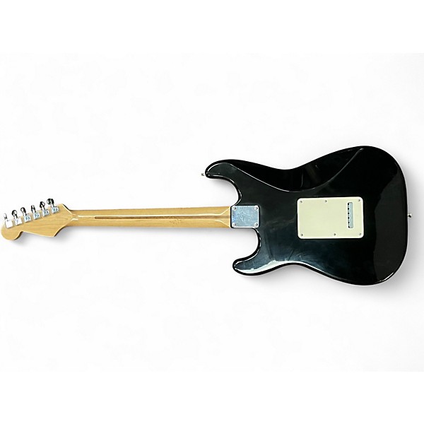 Used Fender Standard Stratocaster Black and White Solid Body Electric Guitar