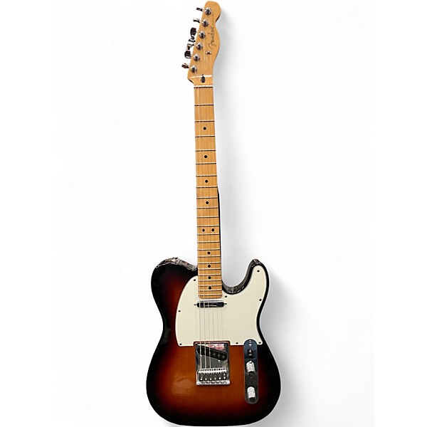 Used Fender Player Telecaster 3 Color Sunburst Solid Body Electric Guitar