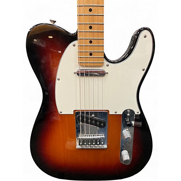 Used Fender Player Telecaster 3 Color Sunburst Solid Body Electric Guitar