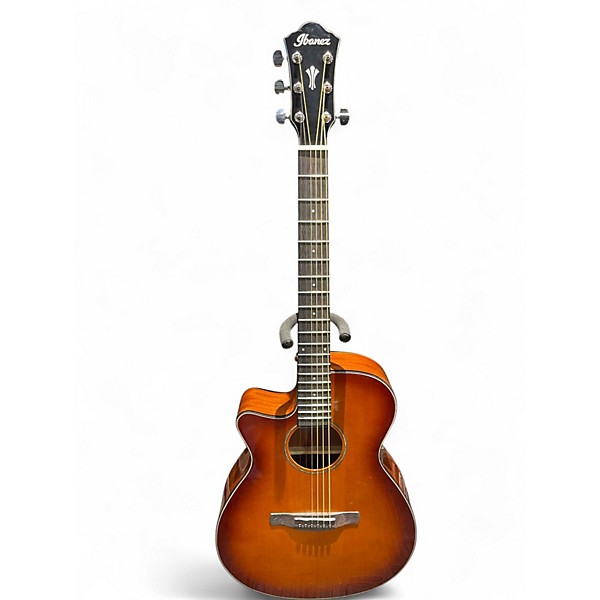 Used Ibanez AEG58L Violin Burst Acoustic Electric Guitar