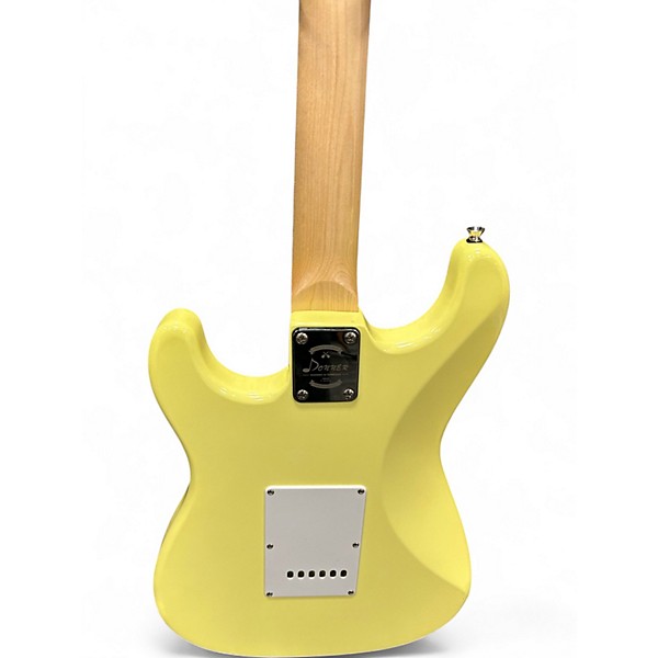 Used Donner Standard Series Strat Yellow Solid Body Electric Guitar