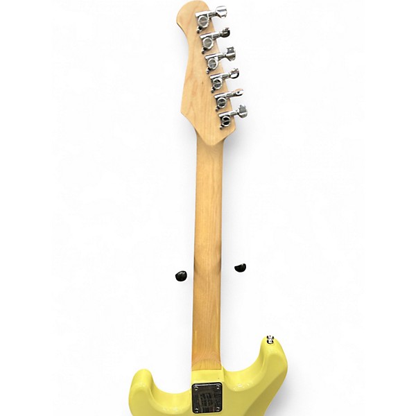 Used Donner Standard Series Strat Yellow Solid Body Electric Guitar