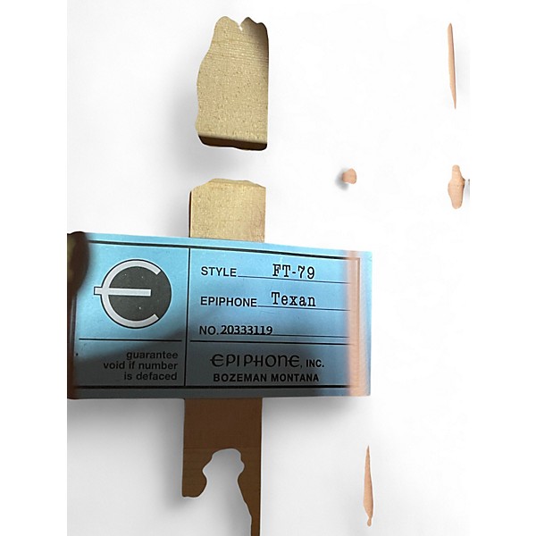 Used Epiphone FT-79 TEXAN  Natural Acoustic Electric Guitar