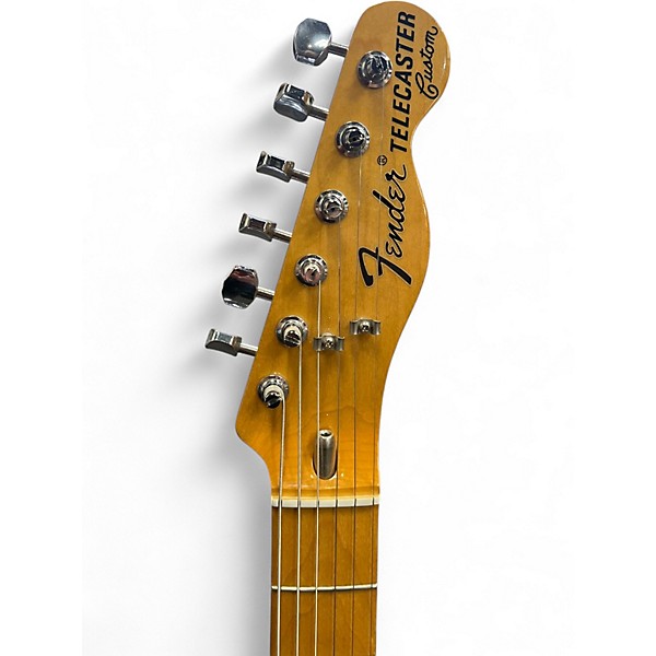 Used 2021 Fender Telecaster Custom Black Solid Body Electric Guitar