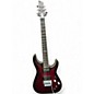 Used Schecter Guitar Research C-1 Platinum FR S Satin Crimson Red Burst Solid Body Electric Guitar thumbnail