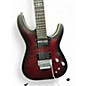 Used Schecter Guitar Research C-1 Platinum FR S Satin Crimson Red Burst Solid Body Electric Guitar