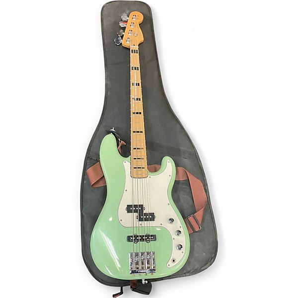 Used Fender Standard Precision Bass Seafoam Green Electric Bass Guitar