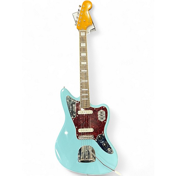 Used Squier CLASSIC VIBE JAGUAR Daphne Blue Solid Body Electric Guitar