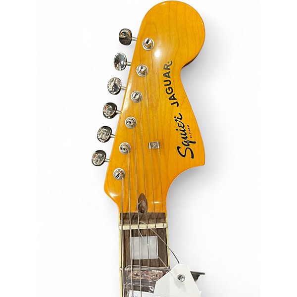 Used Squier CLASSIC VIBE JAGUAR Daphne Blue Solid Body Electric Guitar