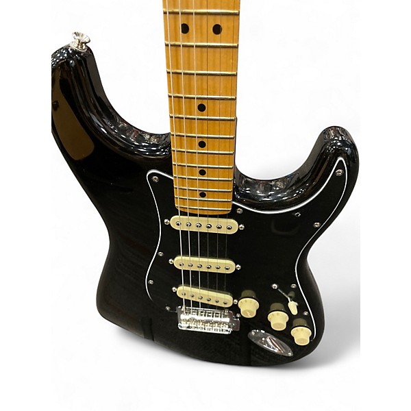 Used Fender  Stratocaster Glossy Black Solid Body Electric Guitar