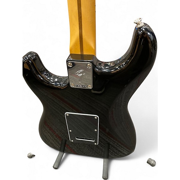 Used Fender  Stratocaster Glossy Black Solid Body Electric Guitar