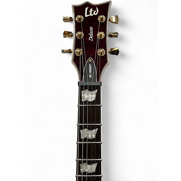 Used ESP LTD EC1000T CTM Flat Red Solid Body Electric Guitar