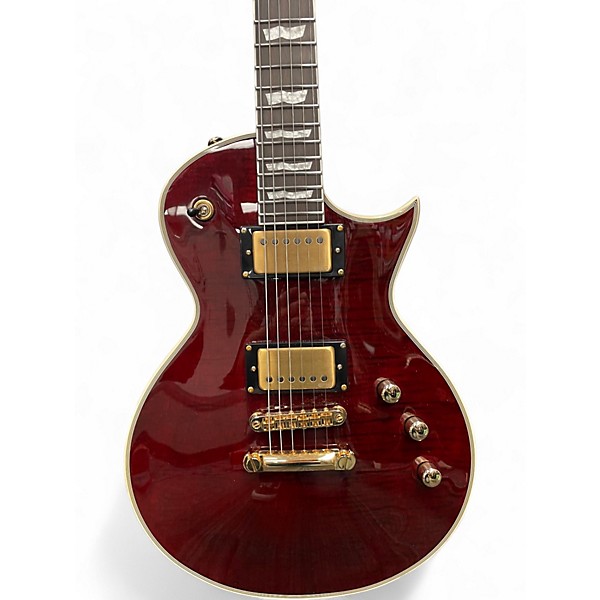 Used ESP LTD EC1000T CTM Flat Red Solid Body Electric Guitar