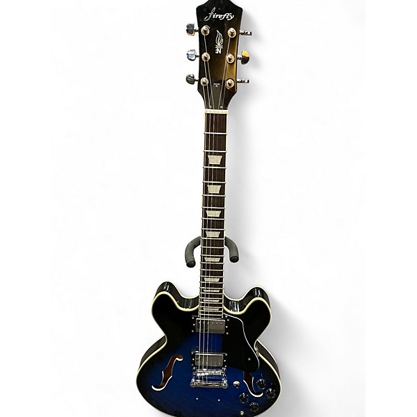 Used Firefly FF338 BLUE Hollow Body Electric Guitar