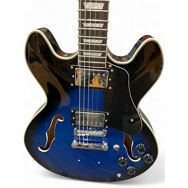 Used Firefly FF338 BLUE Hollow Body Electric Guitar