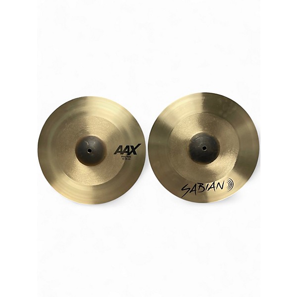 Used SABIAN 14in Aax frequency hi hats Cymbal